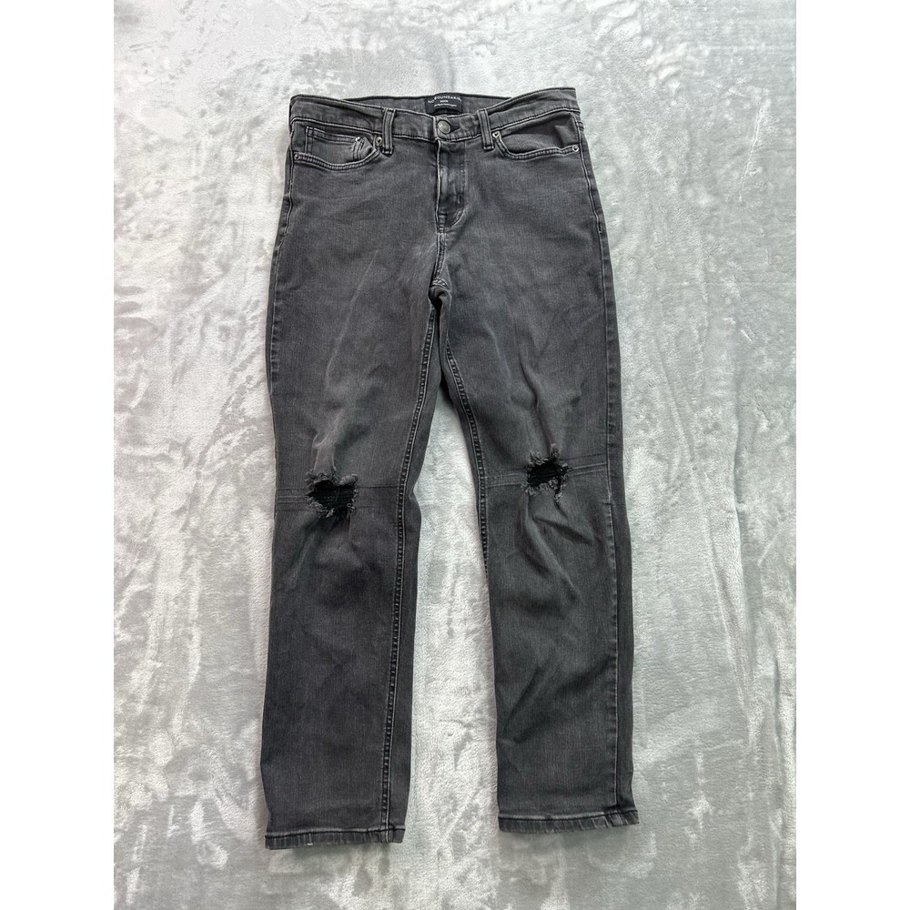 No Boundaries Jeans Mens Sz 32x30 Black Slim Stretch Distressed Denim Guys Work‎